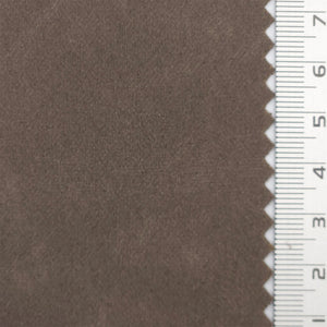 Solid Crack Suede Polyurethane Polyester Knit Fabric - FAB1764 - Taupe