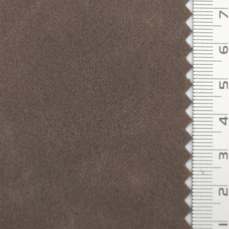 Solid Crack Suede Polyurethane Polyester Knit Fabric - FAB1764 - 1.Grey-2.Sage-3.Chocolate-4.Pink-5.Dark Brown-6.Brown-7.Taupe-8.Black-9.Khaki-10.Dark Brown 