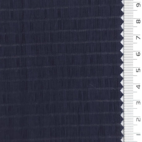 1: White-2: Cream-3: Light Blue-4: Pink-5: Blue - Very Lightweight Crinkle Windowpane Tencel Nylon Woven Fabric - FAB 1926