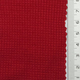 Solid Waffle Spandex Rayon Polyester Knit Fabric - FAB1809 - 1.Dusty pink-2.White-3.Gray Pink-4.Gray Blue-5.Beige-6.Lilac-7.Red-8.Green-9.Yellow-10.Purple 