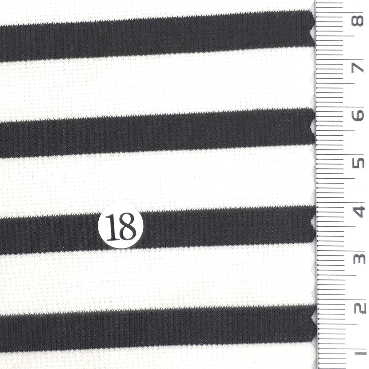 1: Light Blue-2: Pink Beige-3: Navy Blue-4: Dusty Rose-5: Dark Brown - Stable Medium Weight Striped Poly Cotton Span Ponte Knit Fabric - FAB 1922