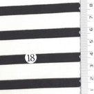 1: Light Blue-2: Pink Beige-3: Navy Blue-4: Dusty Rose-5: Dark Brown - Stable Medium Weight Striped Poly Cotton Span Ponte Knit Fabric - FAB 1922