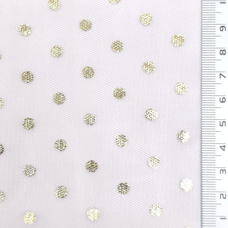Foil Dot Polyester Knit Fabric - FAB1951 - Indi Pink