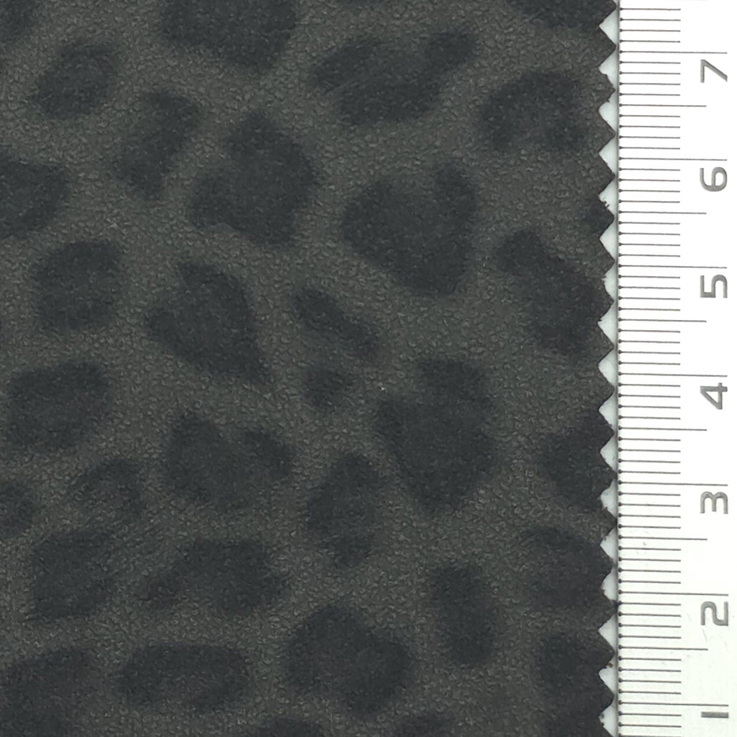 Animal Print Polyester Polyurethane Knit Fabric - FAB1978 - Dark Gray
