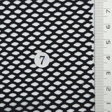 Net Solid Mesh Spandex Polyester Knit Fabric - FAB1803 - 1.Purple gray-2.Beige-3.Light pink gray-4.Light mint green-5.Light sky blue-6.White-7.Black 