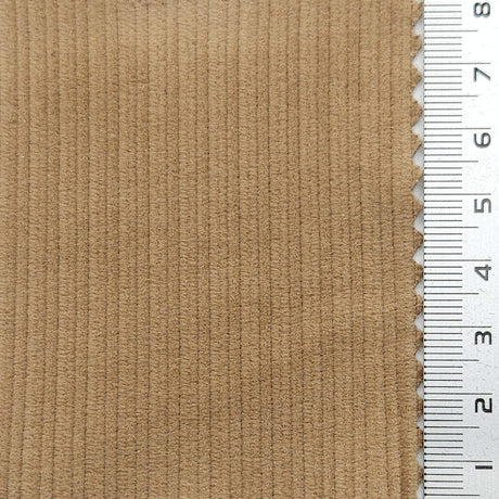 11Wale Solid Corduroy Cotton Woven Fabric - FAB1655 - 1.Petite Orchid-2.Oyster Pink-3.Milk White-4.Sour Dough-5.Pale Taupe-6.Shingle Fawn-7.Dark Tan-8.Cigar-9.Japonica-10.Sand Dune 