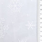 Snowflake Galaxy Polyester Knit Fabric - FAB1950 - Off White