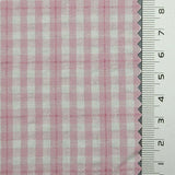 Check Cotton Woven Fabric | FAB1550 | 1.Dawn Pink, 2.Quarter Spanish White, 3.Ottoman, 4.Pale Rose, 5.Tea Green, 6.Primrose, 7.Prim, 8.Periwinkle, 9.Pale Cornflower Blue, 10.Black by Fabricis.com #