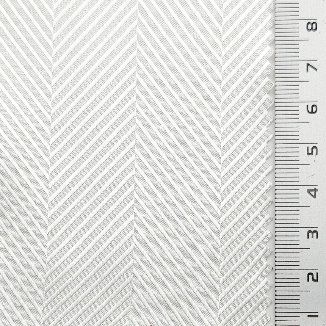 Solid Herringbone Silk Woven Fabric - FAB 1630 - 8.White