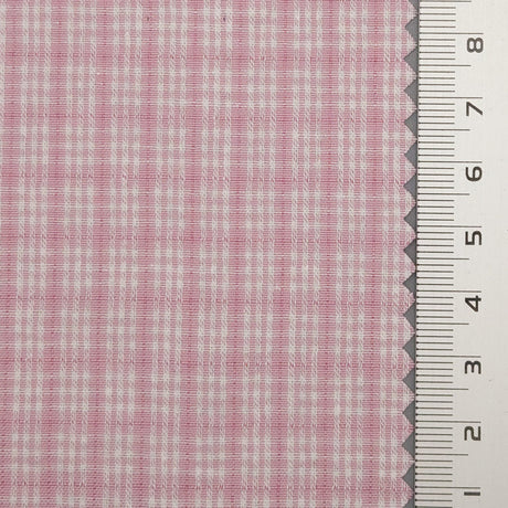 Check Cotton Woven Fabric | FAB1549 | 1.Soft Peach, 2.Spring Wood, 3.Onahau, 4.Green, 5.Yellow, 6.Orange, 7.Snuff, 8.Periwinkle, 9.Pale Cornflower Blue, 10.Black by Fabricis.com #