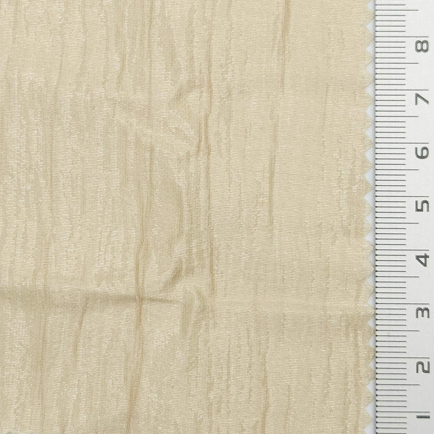Solid Pleated Satin Acetate Polyester Tencel Woven Fabric - FAB 1792 - 7.Light beige