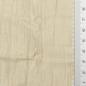 Solid Pleated Satin Acetate Polyester Tencel Woven Fabric - FAB1792 - Light beige