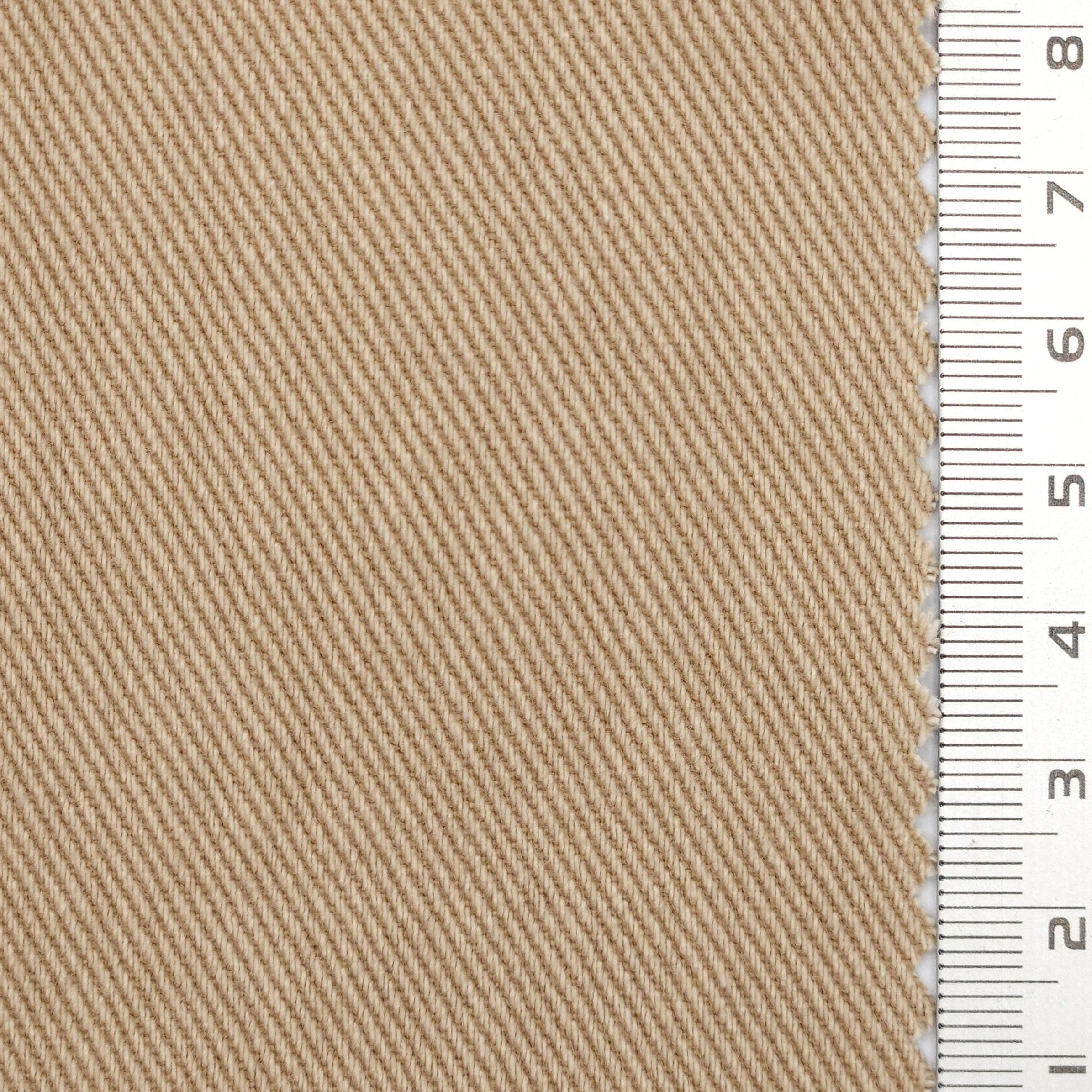 7s Solid Twill Washing Cotton Woven Fabric - FAB 1756 - 7.Darker Tan