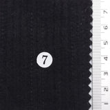 Black - Brushed Rib Poly Rayon Knit Fabric - FAB1856