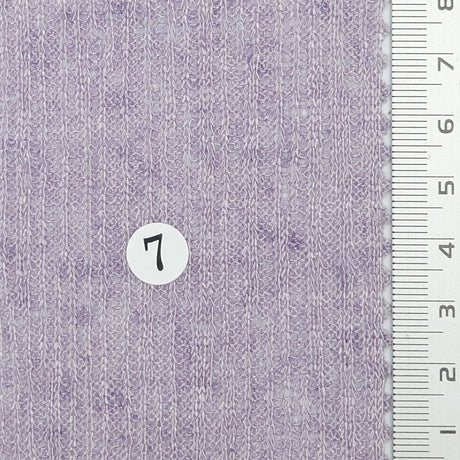 Like Pleated Solid Rib Linen Polyester Knit Fabric - FAB1768 - 1.Ivory-2.Ecru-3.Blush pink-4.Sky blue-5.Butter yellow-6.Sage green-7.Lilac-8.Warm gray-9.Heather gray-10.White 