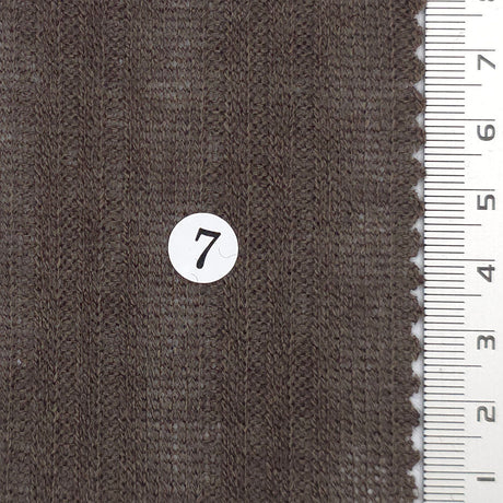 Hairy TR Stripe Irregular Rayon Polyester Knit Fabric - FAB1818 - 1.Pink Beige-2.Beige-3.Beige-4.Olive-5.Mint Blue-6.Green Khaki-7.Brown-8.Melange Gray-9.Charcoal-10.Navy 