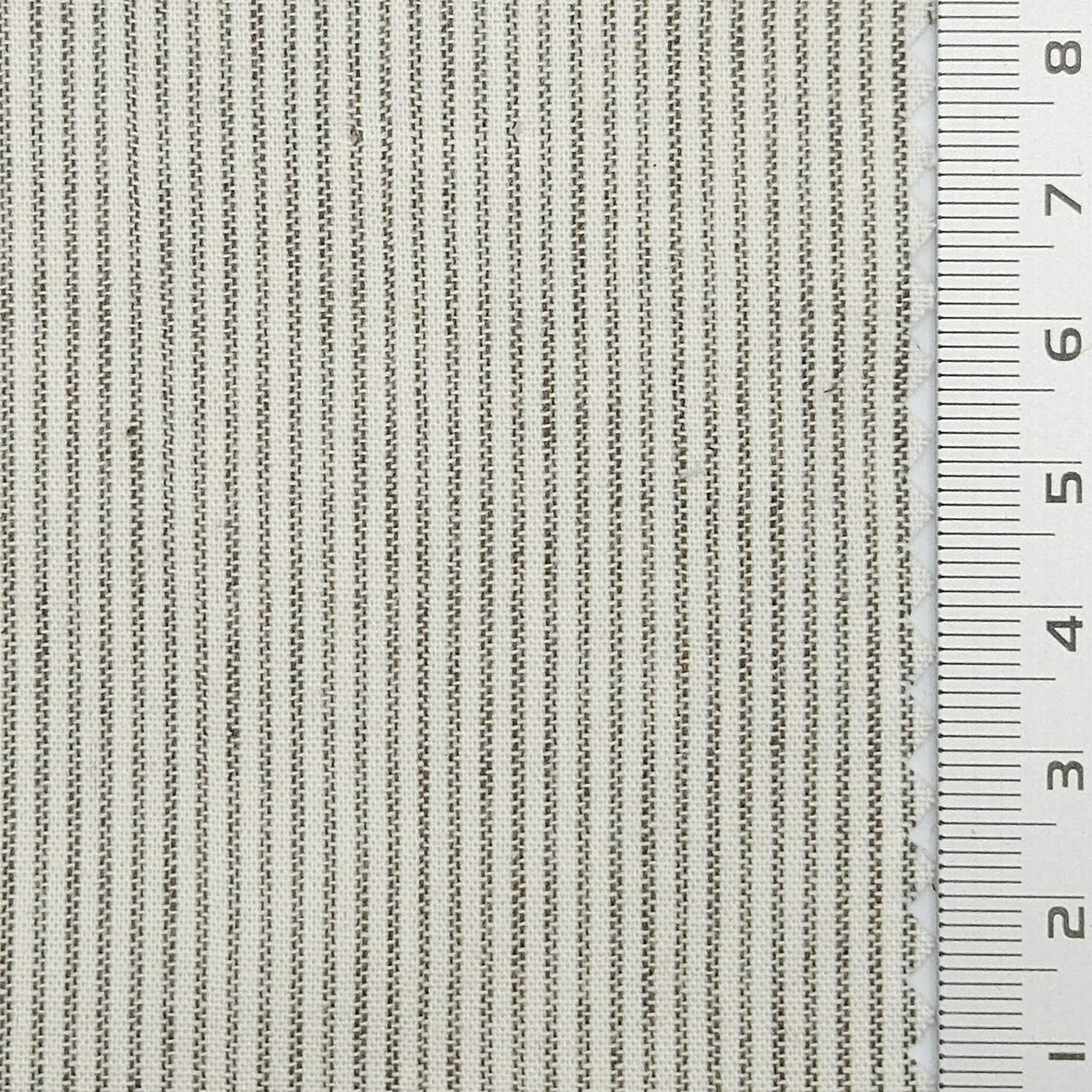 Pin Stripe Plain Cotton Woven Fabric - FAB1796 - Medium Gray