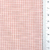 Dusty Rose - Windowpane Plain Nylon Woven Fabric - FAB1869