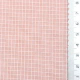 Dusty Rose - Windowpane Plain Nylon Woven Fabric - FAB1869