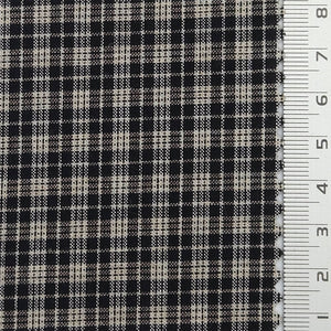 Check YarnDyed Cotton Woven Fabric - FAB1799 - Charcoal Plaid