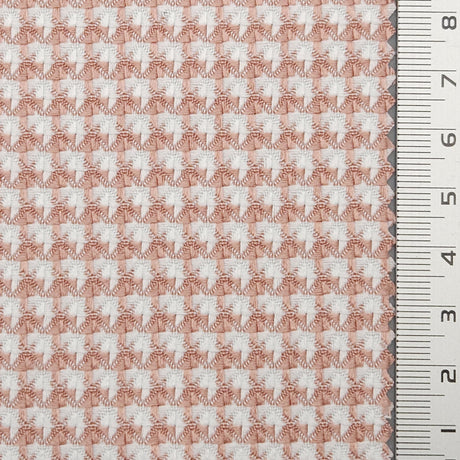 Houndstooth YarnDyed Polyester Spandex Woven Fabric - FAB1686 - 1.Black/White-2.Beige-3.White-4.Blue-5.Green-6.Yellow-7.Pink-8.Red-9.Black/Fushia 