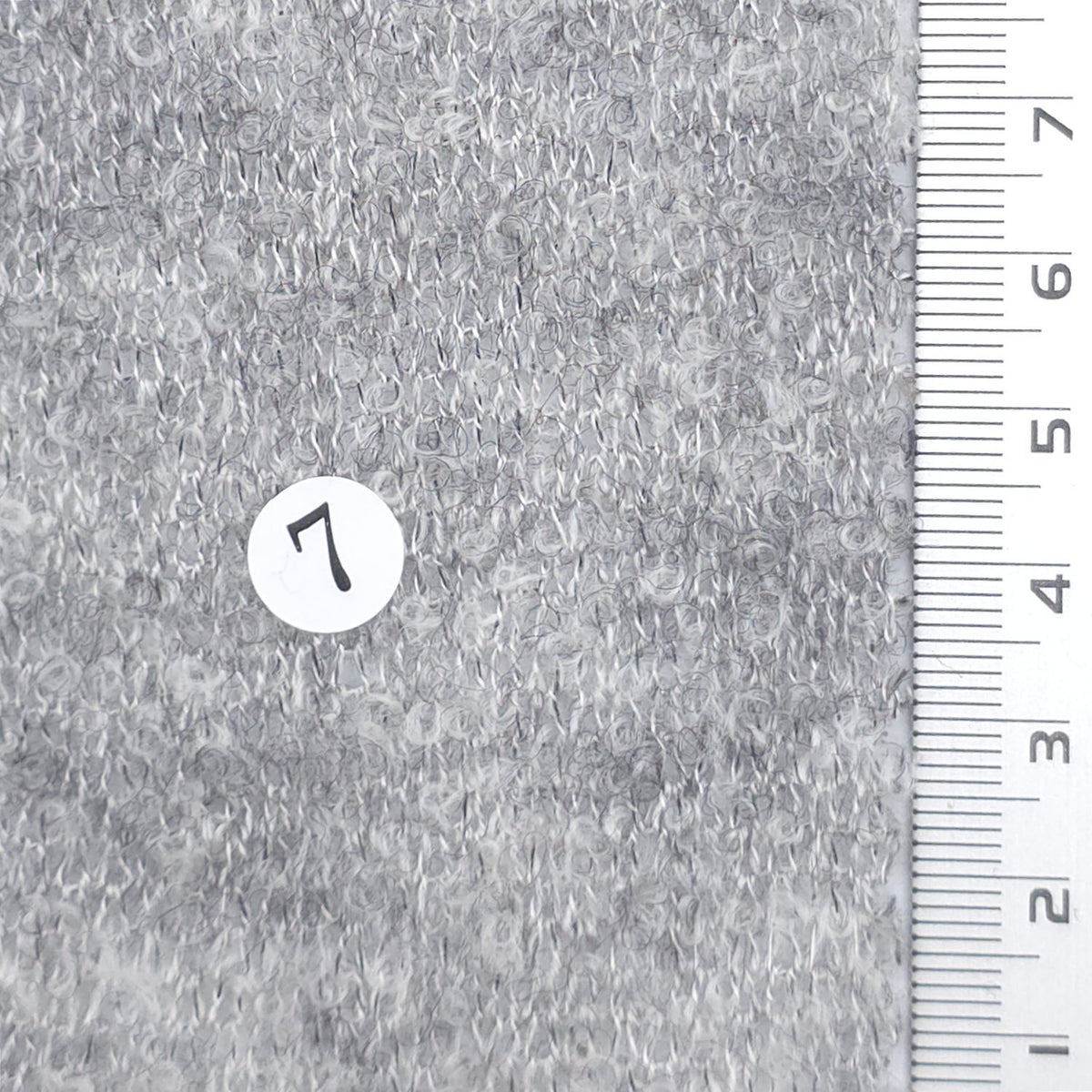 Boucle Acrylic Nylon Wool Knit Fabric - FAB1974 - Light Gray