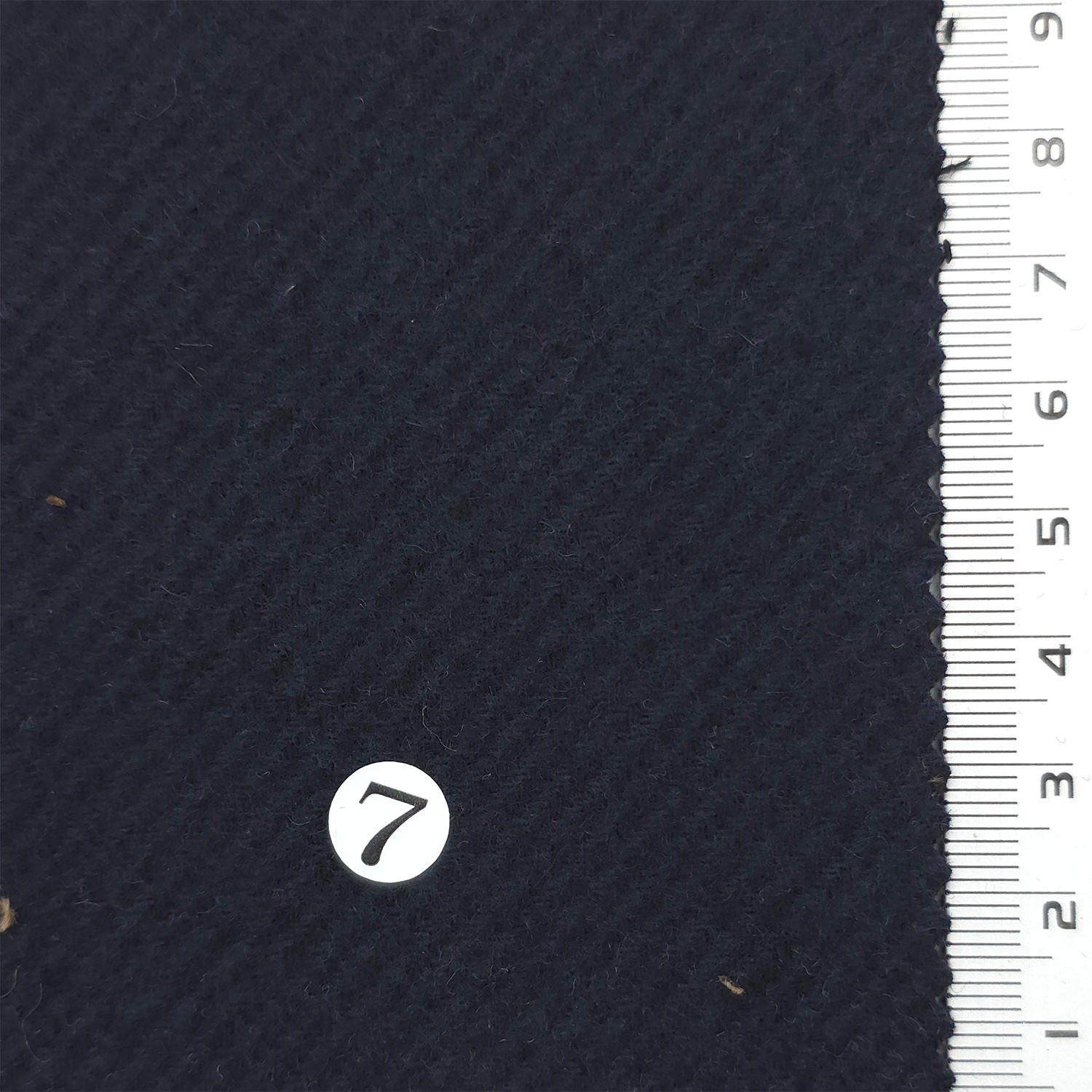 Navy Blue - Herringbone Twill Poly Rayon Wool Span Woven Fabric - FAB1872