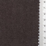 Dark Brown Fake Denim Cotton Poly Woven Fabric - FAB1838