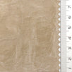 Taupe Coated Crush PU Nylon Woven Fabric - FAB1832