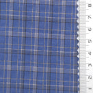 Tattersall Check Polyester Cotton Woven Fabric - FAB1969 - Blue