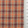 Multi Color Check YarnDyed Polyester Cotton Woven Fabric - FAB1788 - Orange