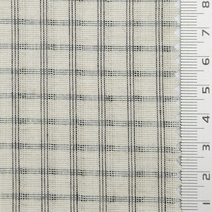 Distinct Check YarnDyed Cotton Polyester Woven Fabric - FAB1797 - Beige Plaid