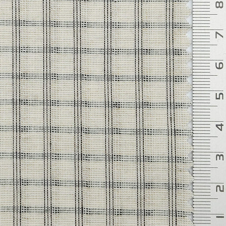 Distinct Check YarnDyed Cotton Polyester Woven Fabric - FAB1797 - 1.Black Plaid-2.Light Beige Plaid-3.Light Blue Plaid-4.Taupe Plaid-5.Medium Gray Plaid-6.Light Gray Plaid-7.Beige Plaid-8.Light Gray-Green Plaid-9.Very Light Beige-10.Light Blue Plaid 