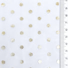 Foil Dot Polyester Knit Fabric - FAB1951 - White