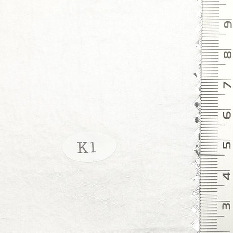 Solid Crinkled Nylon Woven Fabric - FAB1702 - 1.Black-2.Ironside Grey-3.Spun Pearl-4.Cotton Seed-5.Quill Grey-6.Eggshell-7.Blossom-8.White 