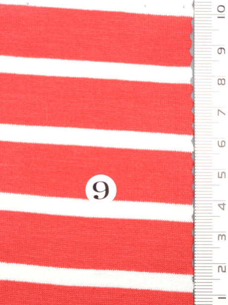 Solid Stripe Jersey Rayon Spandex Knit Fabric - FAB1726 - 1.Blue-2.Navy-3.Black-4.Red-5.Mellange-6.Olive-7.Dusty Pink-8.Red-9.White/Pink-10.White/Blue 