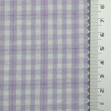 Check Cotton Woven Fabric | FAB1550 | 1.Dawn Pink, 2.Quarter Spanish White, 3.Ottoman, 4.Pale Rose, 5.Tea Green, 6.Primrose, 7.Prim, 8.Periwinkle, 9.Pale Cornflower Blue, 10.Black by Fabricis.com #