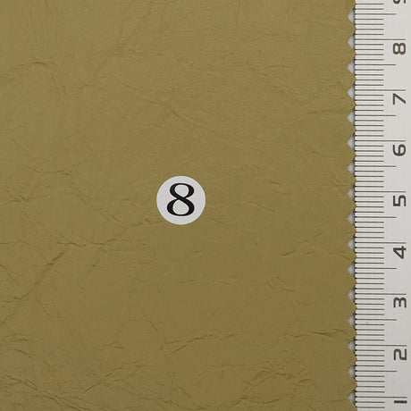 Coated Solid Crease Rayon Polyurethane Woven Fabric - FAB1770 - 1.Silver-2.Ivory-3.Light beige-4.Light taupe-5.Medium beige-6.Light brown/sand-7.Light sage green-8.Golden brown/khaki-9.Grey-brown-10.Olive grey 