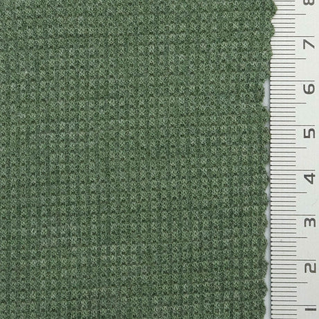 Solid Waffle Spandex Rayon Polyester Knit Fabric - FAB1809 - 1.Dusty pink-2.White-3.Gray Pink-4.Gray Blue-5.Beige-6.Lilac-7.Red-8.Green-9.Yellow-10.Purple 