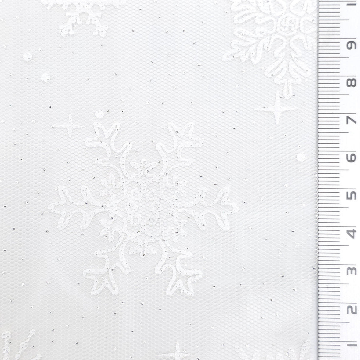 Snowflake Galaxy Polyester Knit Fabric - FAB1950 - Beige