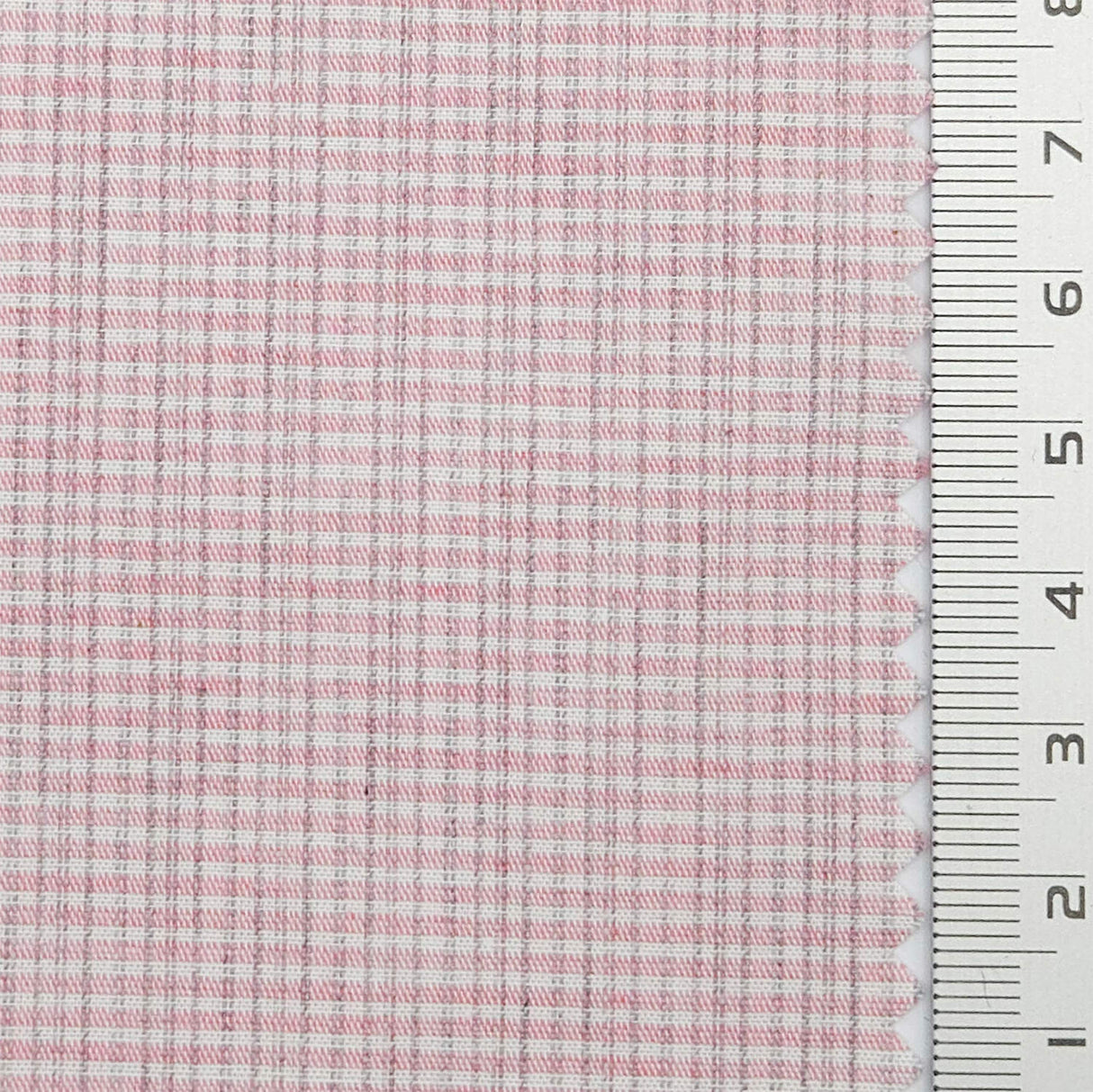 Subtle Grid Check Plain Cotton Woven Fabric - FAB1795 - Light Pink