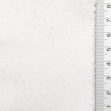 White Premium Rigid Denim Cotton Woven Fabric - FAB1836
