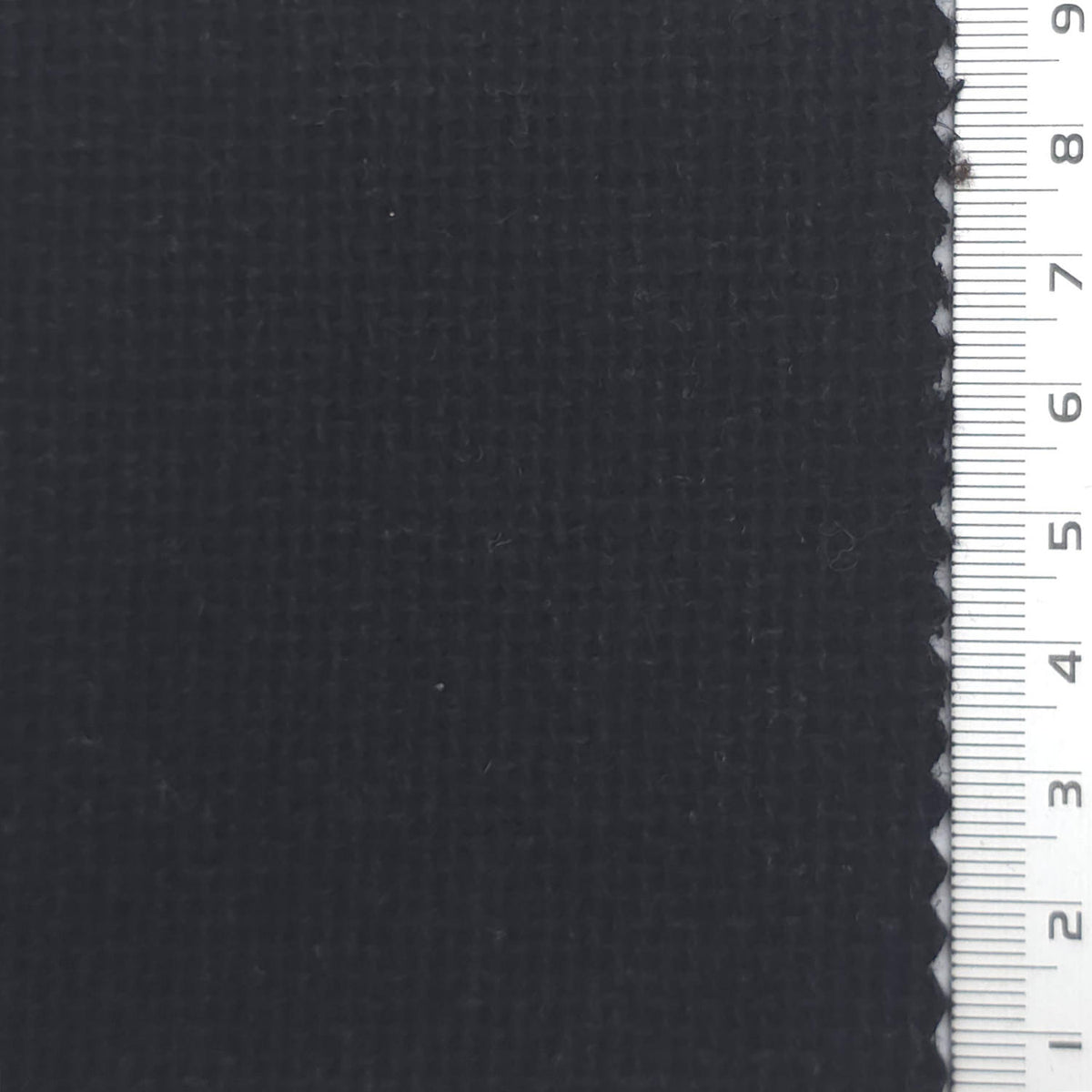 Tweed Wool Polyester Woven Fabric - FAB1965 - Black