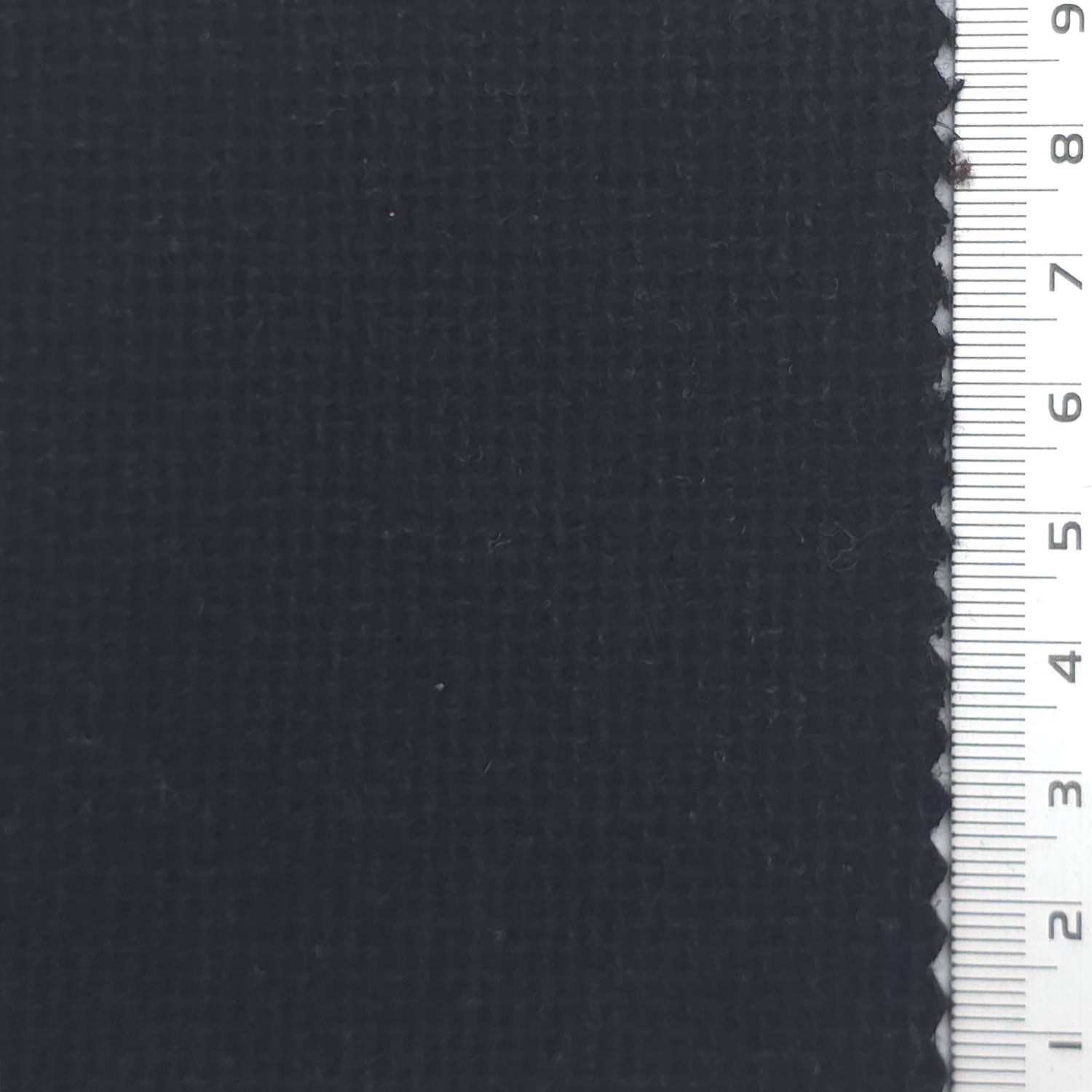 Tweed Wool Polyester Woven Fabric - FAB1965 - Black