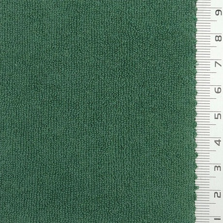 Towelling Solid Terry Cotton Polyester Knit Fabric - FAB1766 - 1.Light pink-2.White-3.Ivory-4.Light beige-5.Pale yellow-6.Tan-7.Dark green-8.Forest green-9.Charcoal gray-10.Taupe 