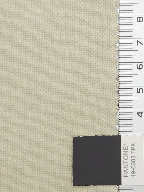 10s Solid Oxford Cotton Spandex Woven Fabric - FAB1659 - 1.Eggshell-2.Pastel Grey-3.Quill Grey-4.White-5.Soft Amber-6.Pavlova-7.Olive Green-8.Vanilla-9.Cloud-10.Concord 