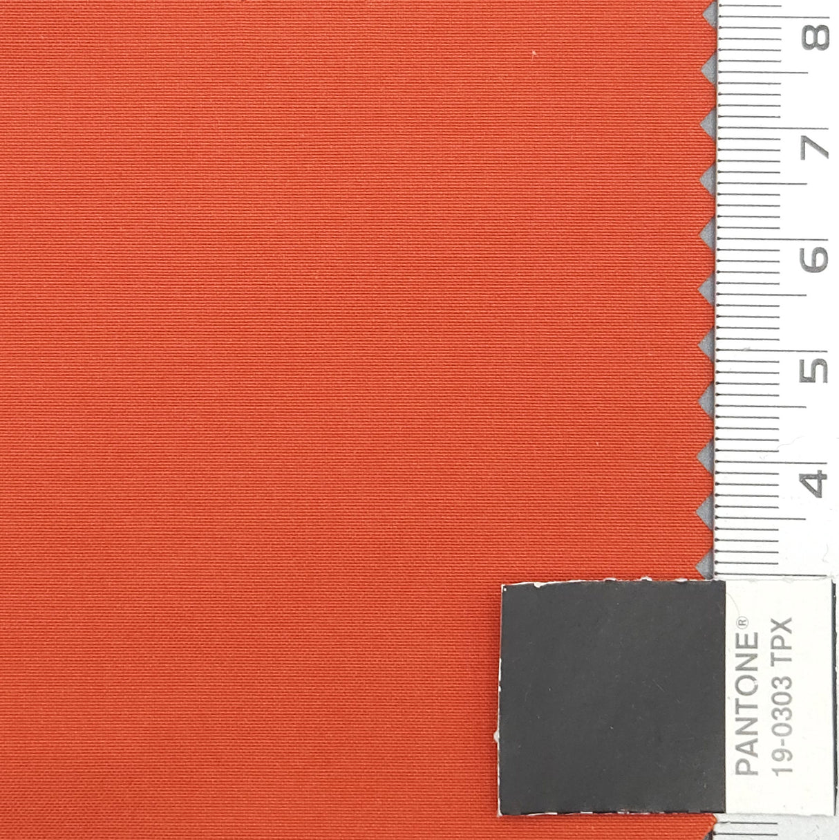 Hiking Solid Plain Recycled Polyester Cotton Woven Fabric - FAB1725 - Orange