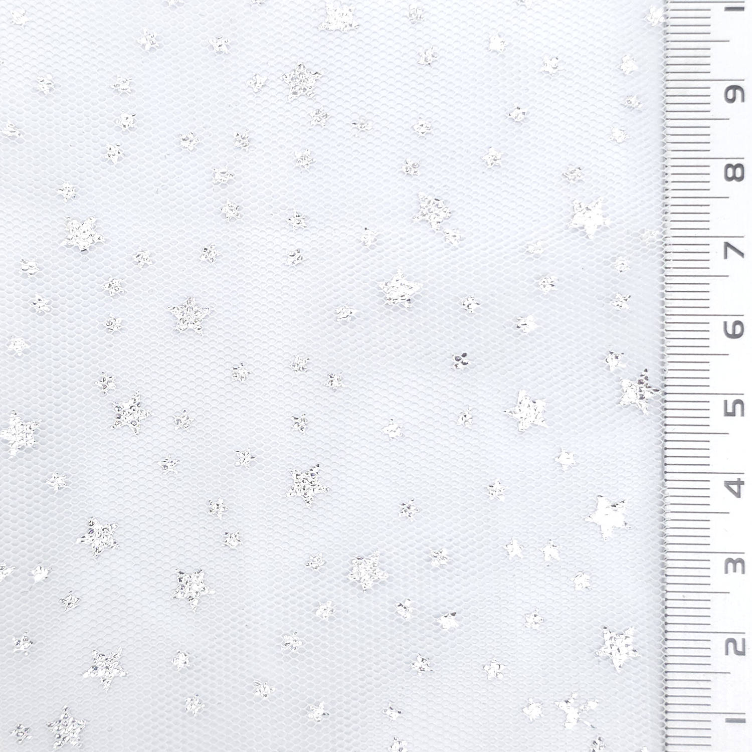 Star Print Poly Knit Fabric - FAB1953 - Beige