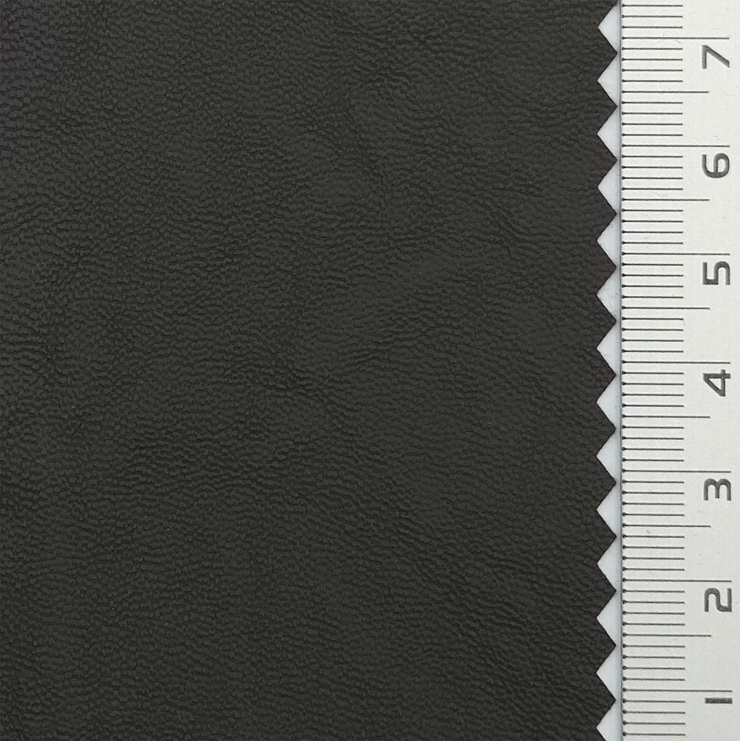 Soft Solid Leather Rayon Polyurethane Woven Fabric - FAB 1805 - 8.Charcoal black