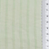 Light Green - Jacquard Stripe Lyocell Nylon Woven Fabric - FAB1877